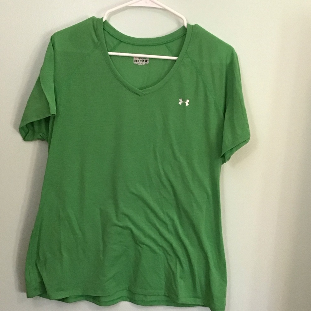 Under Armour Women's Bright Green Short Sleeve Tee